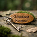 Personalised Glamping Campsite Keyring
