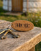 Personalised Glamping Campsite Keyring I Engraved Wooden Guest Keyring I Hotel Guest Room Keychain I Custom Cottage Key Fob