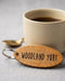 Personalised Glamping Campsite Keyring I Engraved Wooden Guest Keyring I Hotel Guest Room Keychain I Custom Cottage Key Fob