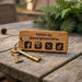 Personalised Glamping Keyring, Wooden Guest Keyring, Engraved Cabin Key Fob for Glamping Site, Glamping Pod Logo Keychain