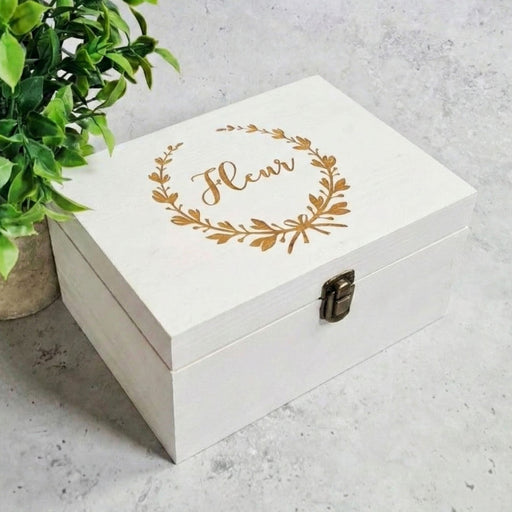 Personalised Gold Engraved Jewellery Box for Daughter I 21st Birthday Gift Idea - 6 Sizes Small to XLarge