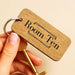 Personalised Hotel Guesthouse Wood Keyring I Name Fob