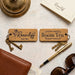 Personalised Hotel Guesthouse Wood Keyring I Name Fob
