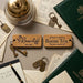 Personalised Hotel Guesthouse Wood Keyring I Name Fob