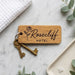 Personalised Hotel Guesthouse Wood Keyring I Name Fob