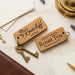 Personalised Hotel Guesthouse Wood Keyring I Name Fob
