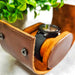 Personalised Leather Roll Watch Box - Gold Monogrammed Luxury Watch Case For Men