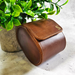Personalised Leather Roll Watch Box - Gold Monogrammed Luxury Watch Case For Men