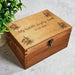 Personalised Lily Flower Baby Keepsake Box I Wooden Memory Box I Gift Idea - 6 Sizes Small to XLarge