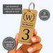 Personalised Logo Number Keyring I Custom Engraved Oak Wood Keyring I Hotel Business Keychain I