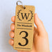 Personalised Logo Number Keyring I Custom Engraved Oak Wood Keyring I Hotel Business Keychain I