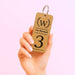 Personalised Logo Number Keyring I Custom Engraved Oak Wood Keyring I Hotel Business Keychain I