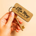 Personalised Logo Social Media Engraved Keyring