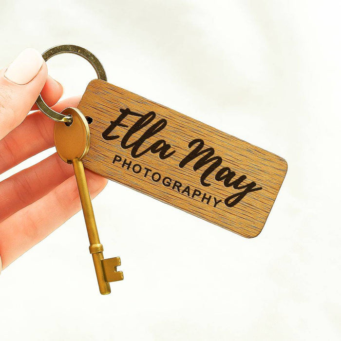 Personalised Logo Social Media Engraved Keyring