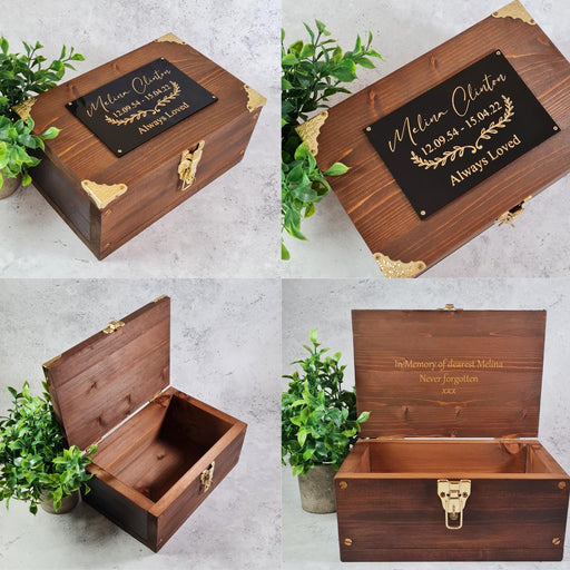 Personalised Memorial Keepsake Box - Funeral Bereavement Sympathy Gift