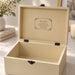 Personalised Memorial Keepsake Box with Lock, Wooden Memory Box, Luxury Sympathy & Bereavement Gift