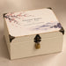 Personalised Memorial Keepsake Box with Lock, Wooden Memory Box, Luxury Sympathy & Bereavement Gift