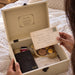 Personalised Memorial Keepsake Box with Lock, Wooden Memory Box, Luxury Sympathy & Bereavement Gift