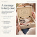 Personalised Memorial Keepsake Box with Lock, Wooden Memory Box, Luxury Sympathy & Bereavement Gift