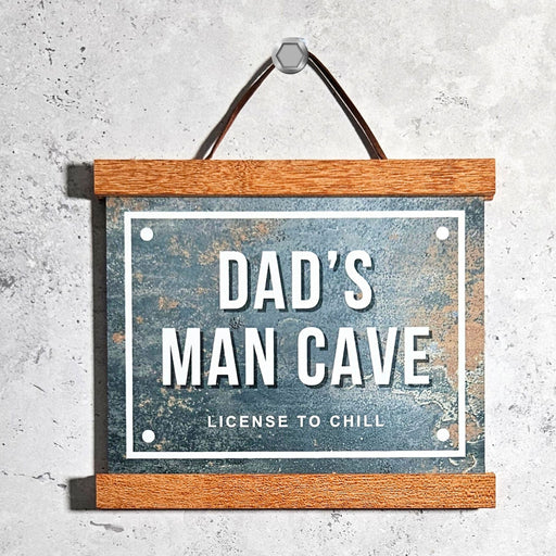 Personalised Metal Dad's Man Cave Sign - Licence to Chill
