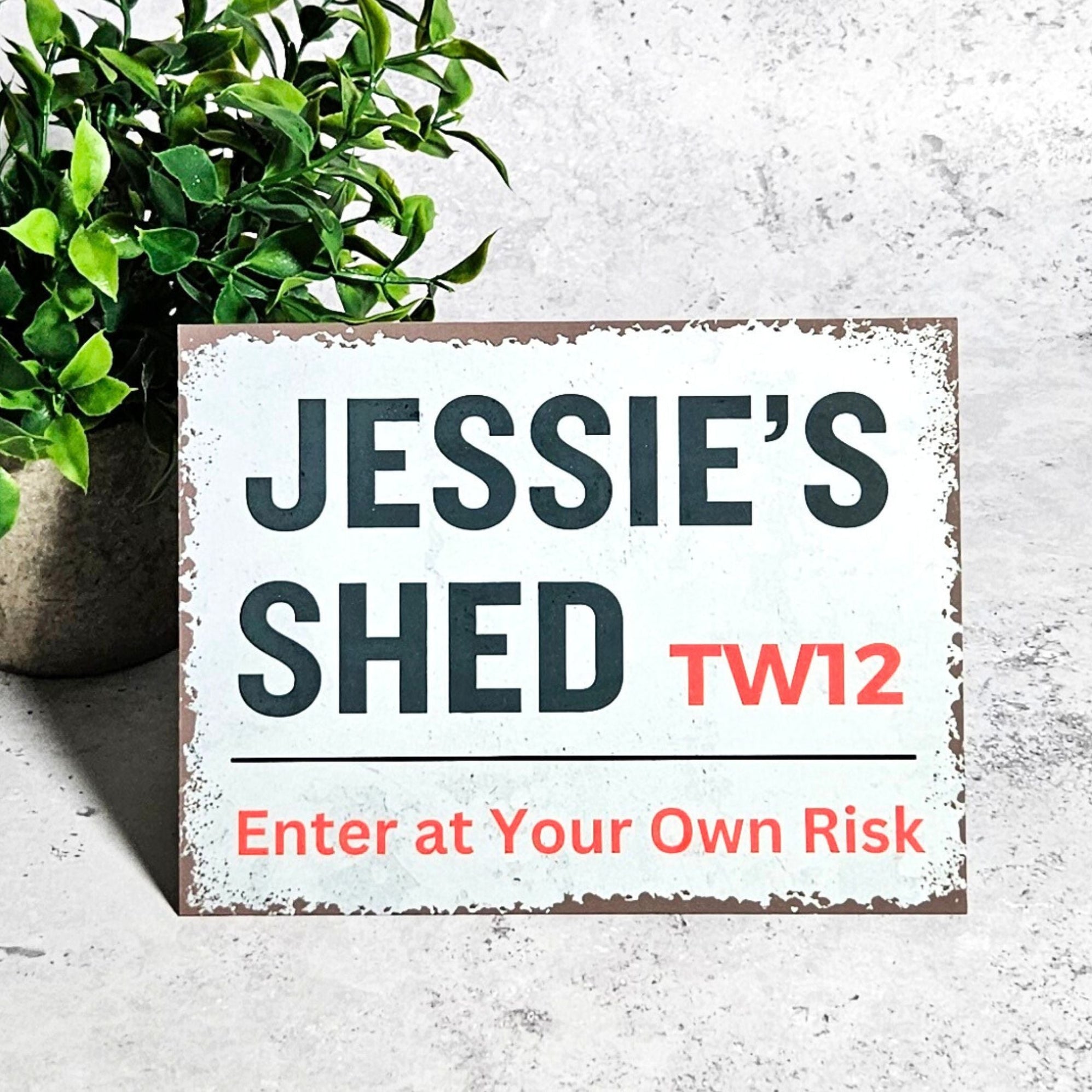 Sw20 Postcode. Sign Personalised Metal Street Sign - Shed Sign - London Postcode Sign Style ...