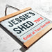 Personalised Metal Street Sign - Shed Sign - London Postcode Sign Style ...