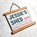 Personalised Metal Street Sign - Shed Sign - London Postcode Sign Style ...