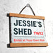 Personalised Metal Street Sign - Custom Shed Sign
