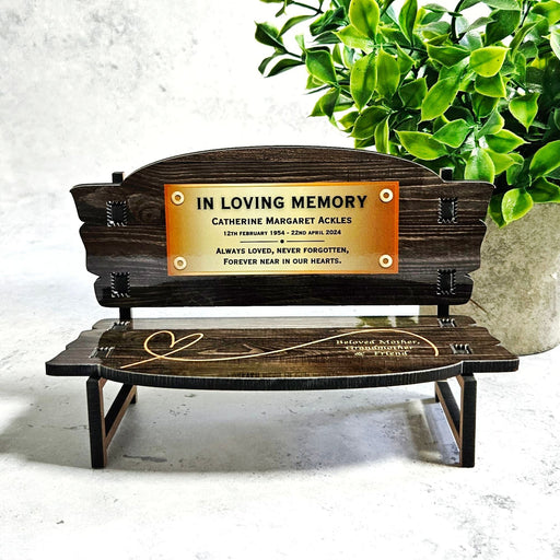 Personalised Mini Memorial Bench