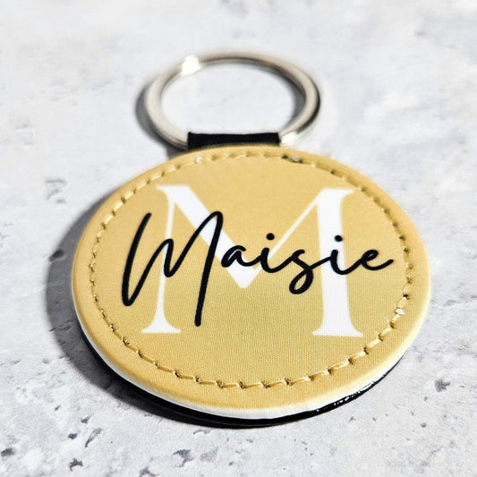 Personalised Monogram Name Keyring