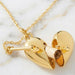 Personalised Opening Heart Pendant Necklace with Secret Message Scroll – Gold or Silver