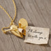 Personalised Opening Heart Pendant Necklace with Secret Message Scroll – Gold or Silver