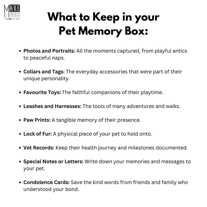 Personalised Pet Memorial Box I Custom Pet Dog Cat Ashes Keepsake Box