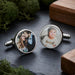 Personalised Photo Cufflinks - Birthday Wedding Gift For Him