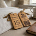 Personalised QR Code Keyring I Custom Wooden Scanable Website Keyring I Engraved Business QR Code Keychain