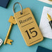 Personalised QR Code Keyring I Custom Wooden Scanable Website Keyring I Engraved Business QR Code Keychain