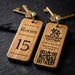 Personalised QR Code Keyring I Custom Wooden Scanable Website Keyring I Engraved Business QR Code Keychain