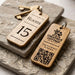 Personalised QR Code Keyring I Custom Wooden Scanable Website Keyring I Engraved Business QR Code Keychain
