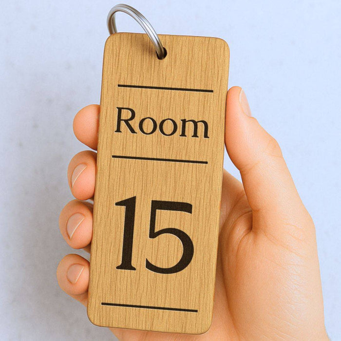 Personalised QR Code Keyring I Custom Wooden Scanable Website Keyring I Engraved Business QR Code Keychain