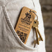 Personalised QR Code Keyring I Custom Wooden Scanable Website Keyring I Engraved Business QR Code Keychain