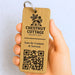 Personalised QR Code Keyring I Custom Wooden Scanable Website Keyring I Engraved Business QR Code Keychain