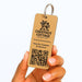 Personalised QR Code Keyring I Custom Wooden Scanable Website Keyring I Engraved Business QR Code Keychain
