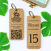 Personalised QR Code Keyring I Custom Wooden Scanable Website Keyring I Engraved Business QR Code Keychain