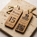 Personalised QR Code Keyring I Custom Wooden Scanable Website Keyring I Engraved Business QR Code Keychain