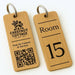 Personalised QR Code Keyring I Custom Wooden Scanable Website Keyring I Engraved Business QR Code Keychain