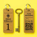 Personalised QR Code Keyring I Wooden Scanable Website Keyring I Custom QR Code Keychain