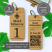 Personalised QR Code Keyring I Wooden Scanable Website Keyring I Custom QR Code Keychain