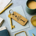 Hotel Guesthouse QR Code Keyring I Personalised Wooden Scanable Website Keyring I Custom QR Code Keychain