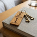 Personalised QR Code Wooden Keyring, Hotel QR Code Keyring, Custom Holiday Let Key Fob, Airbnb Guest Keyring, Engraved Business Keychain