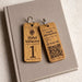 Personalised QR Code Wooden Keyring, Hotel QR Code Keyring, Custom Holiday Let Key Fob, Airbnb Guest Keyring, Engraved Business Keychain